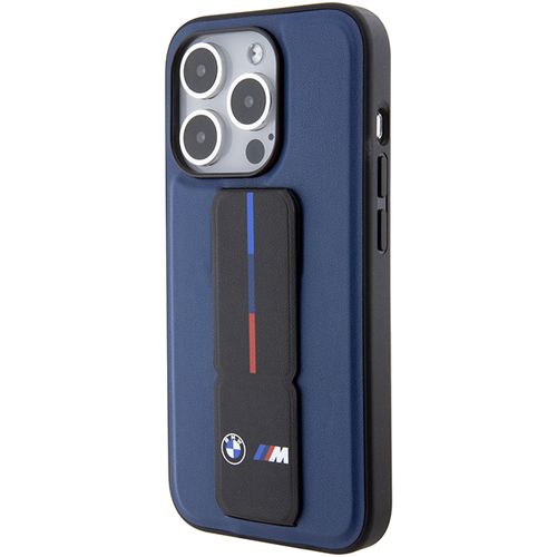 BMW M Grip Stand Bicolor case for iPhone 15 Pro - navy blue, BMW 3666339204822 3666339204822