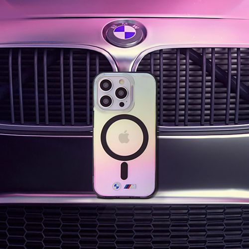 BMW Silver Ring MagSafe case for iPhone 15 Pro Max - transparent, BMW 3666339145071 3666339145071