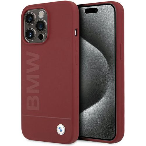 BMW Silicone Big Logo MagSafe case for iPhone 15 Pro Max - red, BMW 3666339145521 3666339145521