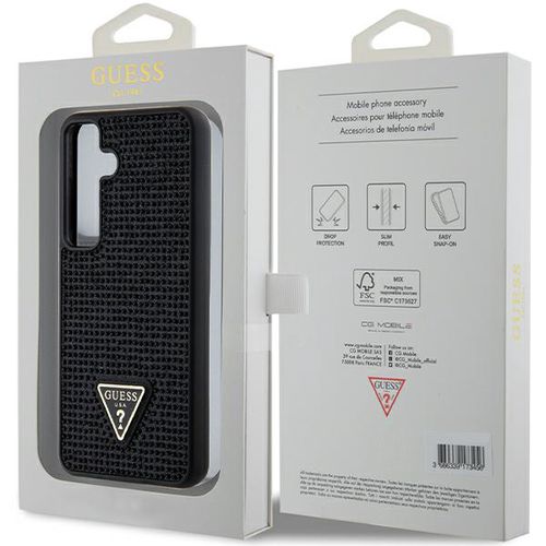 Guess Rhinestone Triangle case for Samsung Galaxy S24+ - black, Guess 3666339241049 3666339241049