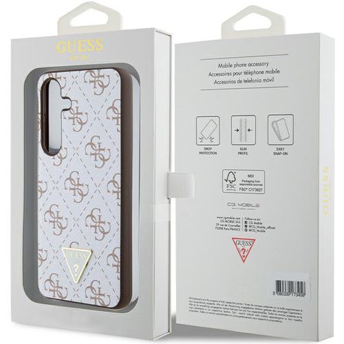 Guess 4G Triangle case for Samsung Galaxy S24+ - white, Guess 3666339246570 3666339246570