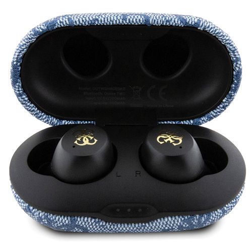 TWS Guess 4G Metal Bluetooth headphones with ENC docking station - blue, Guess 3666339220853