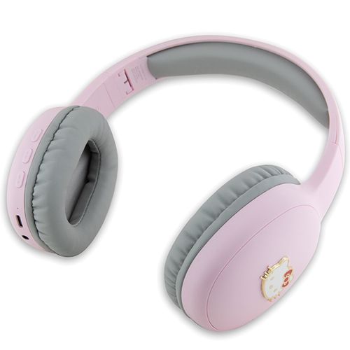 Hello Kitty Metal Logo Bluetooth on-ear headphones - pink, Hello Kitty 3666339190491 3666339190491