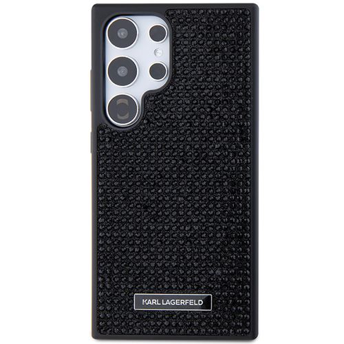 Karl Lagerfeld Rhinestone Metal Logo case for Samsung Galaxy S24 Ultra - black, Karl Lagerfeld 3666339241896 3666339241896