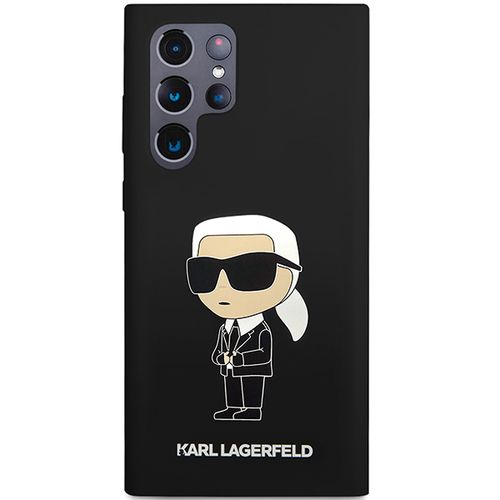 Karl Lagerfeld Silicone Ikonik case for Samsung Galaxy S24 Ultra - black, Karl Lagerfeld 3666339242312 3666339242312