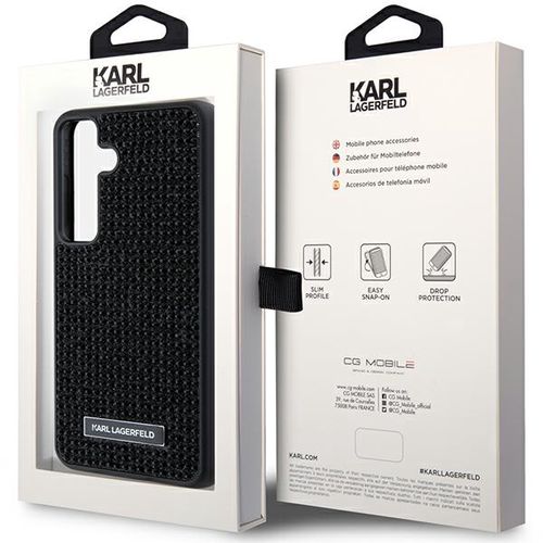 Karl Lagerfeld Rhinestone Metal Logo case for Samsung Galaxy S24+ - black, Karl Lagerfeld 3666339241889 3666339241889