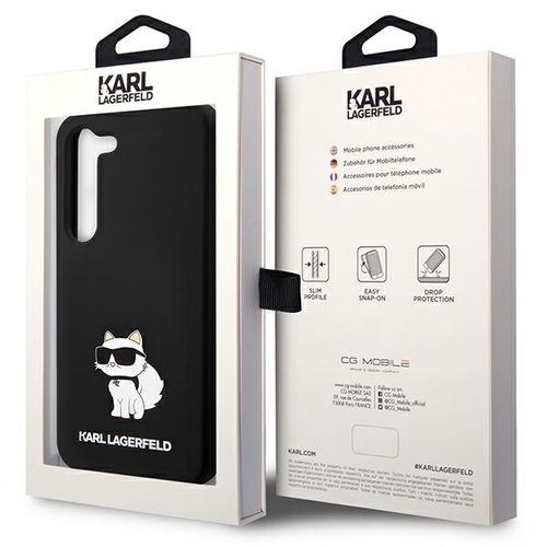 Karl Lagerfeld Silicone Choupette case for Samsung Galaxy S24+ - black, Karl Lagerfeld 3666339242336 3666339242336