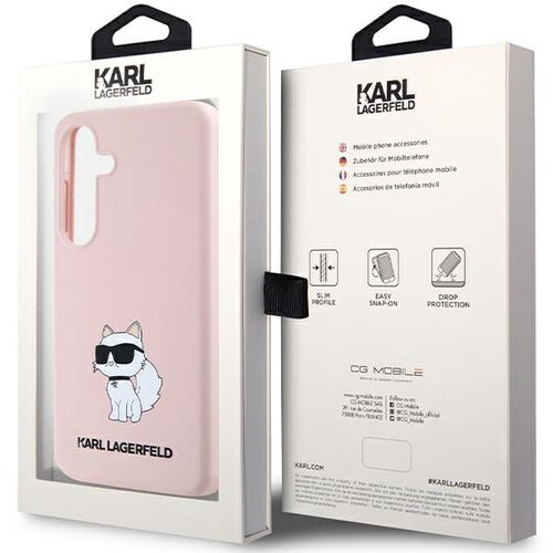 Karl Lagerfeld Silicone Choupette case for Samsung Galaxy S24+ - pink, Karl Lagerfeld 3666339242367 3666339242367