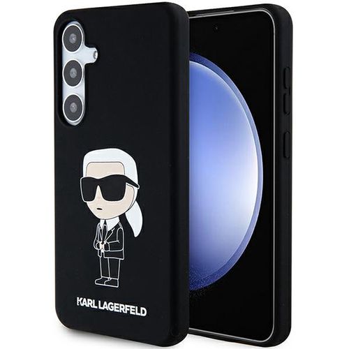 Karl Lagerfeld Silicone Ikonik case for Samsung Galaxy S24+ - black, Karl Lagerfeld 3666339242305 3666339242305