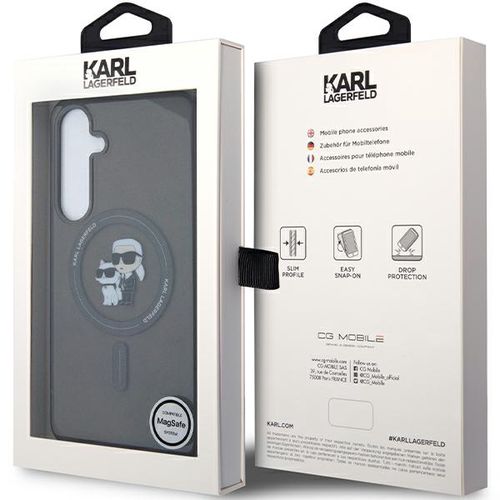 Karl Lagerfeld IML Karl&amp;Choupette MagSafe case for Samsung Galaxy S24 - black, Karl Lagerfeld 3666339246600 3666339246600