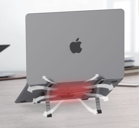 SODI Adjustable Folding Laptop Stand - Gray, SODI 6975969180862 6975969180862