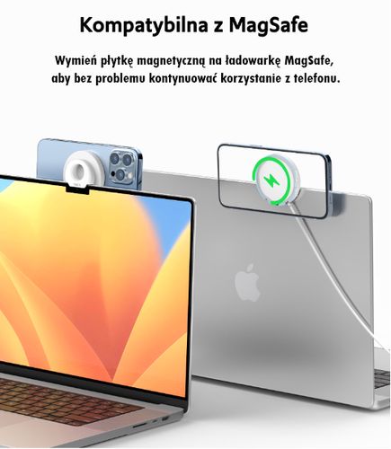 SODI BM-300 Inductive Holder for MacBook - White, SODI 6975969180381 6975969180381