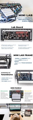 Mini Lab laboratorija su Arduino tipo mikrovaldikliu Totem TKM-ML1