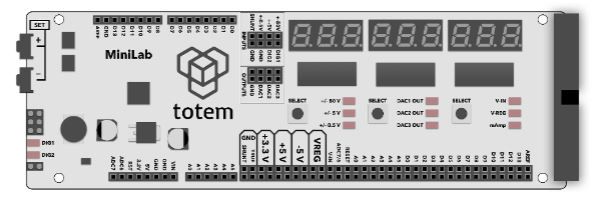 MiniLab labrotary with Arduino type microcontroller Totem TKM-ML1