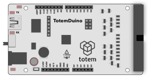 Mikro laboratorija su Arduino tipo mikrovaldikliu Totem TKM-MCL1
