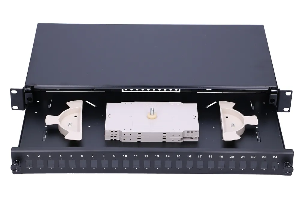 Extralink 24 Core | Patch panel | 24 port, black, EXTRALINK EX.3012 5902560363012