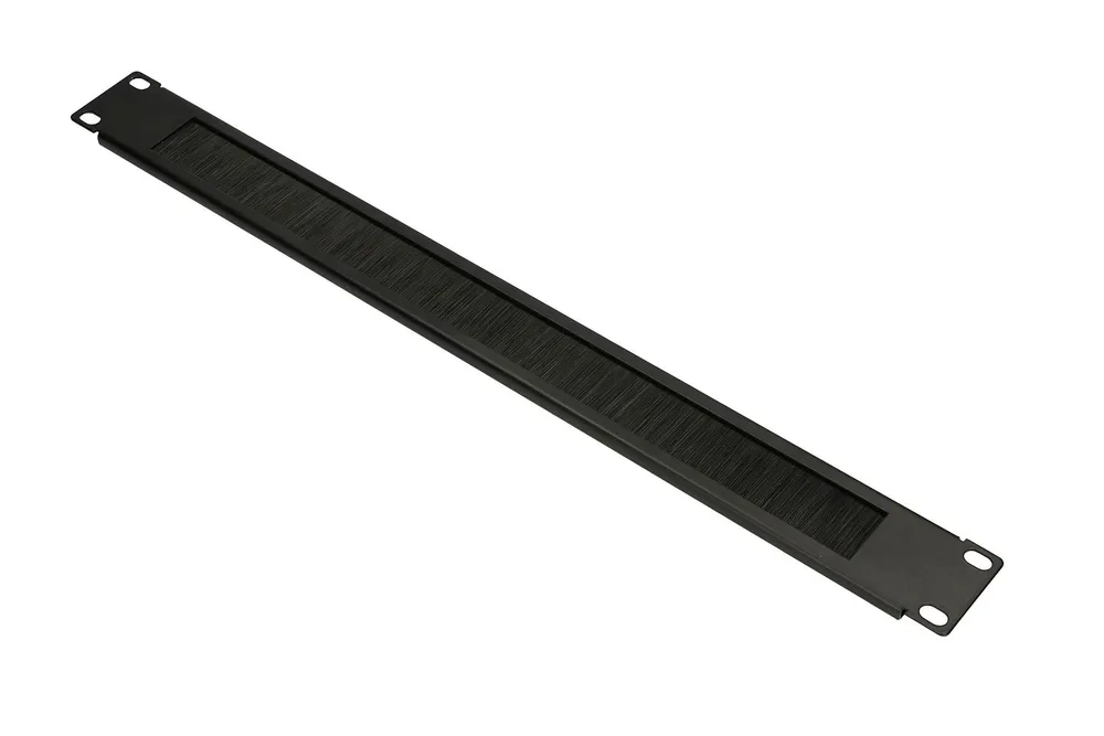 Extralink | Cable organizer | 1U with brush, black, EXTRALINK EX.9670 5902560369670