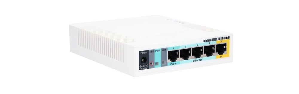 MikroTik RB951Ui-2HnD | WiFi Router | 2,4GHz, 5x RJ45 100Mb/s, 1x USB, MIKROTIK RB951UI-2HND 4752224001146