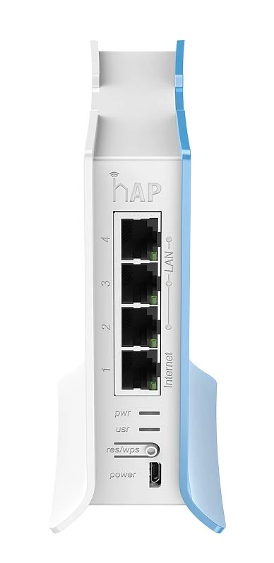 MikroTik hAP lite tower | WiFi Router | RB941-2nD-TC, 2,4GHz, 4x RJ45 100Mb/s, MIKROTIK RB941-2ND-TC 4752224003102