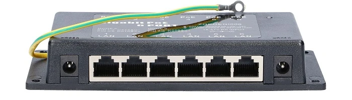 Extralink 6 Port | Gigabit PoE Injector | 6x 1000Mb/s RJ45, EXTRALINK EX.2039 5902560362039