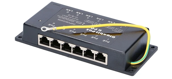 Extralink 6 Port | Gigabit PoE Injector | 6x 1000Mb/s RJ45, EXTRALINK EX.2039 5902560362039