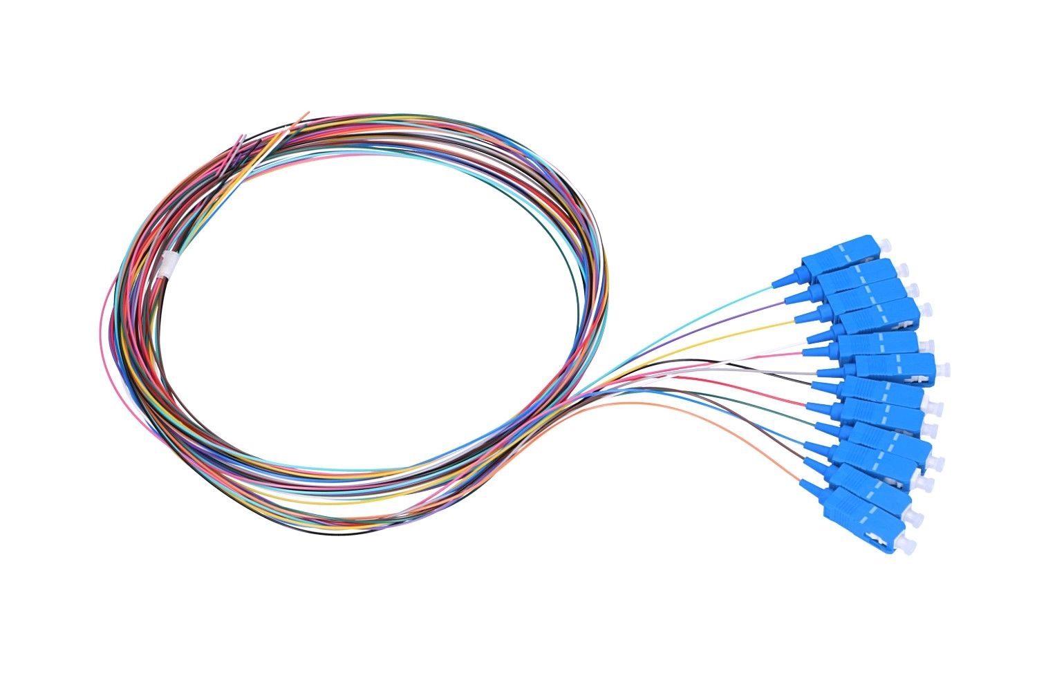 Extralink SC/UPC | Pigtail set | Single mode, 900um, G.657A1, 1m, 12 pcs, 12 colours, EXTRALINK EX.0356 5902560360356