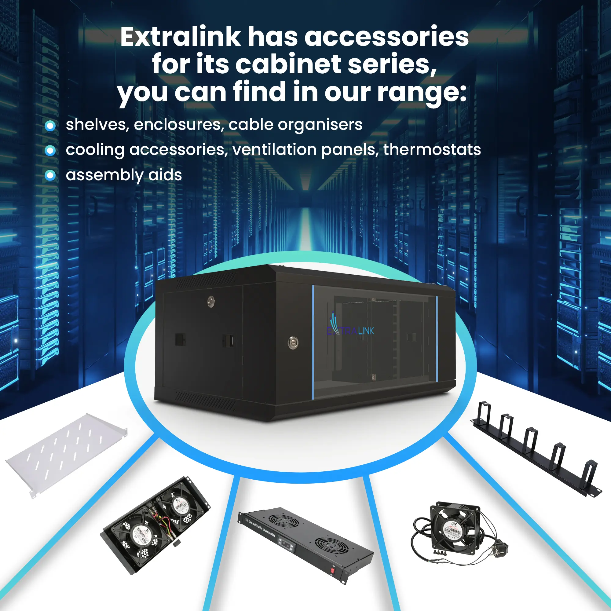 Extralink 4U 600x600 Black | Rackmount cabinet | wall mounted, EXTRALINK EX.2893 5902560362893