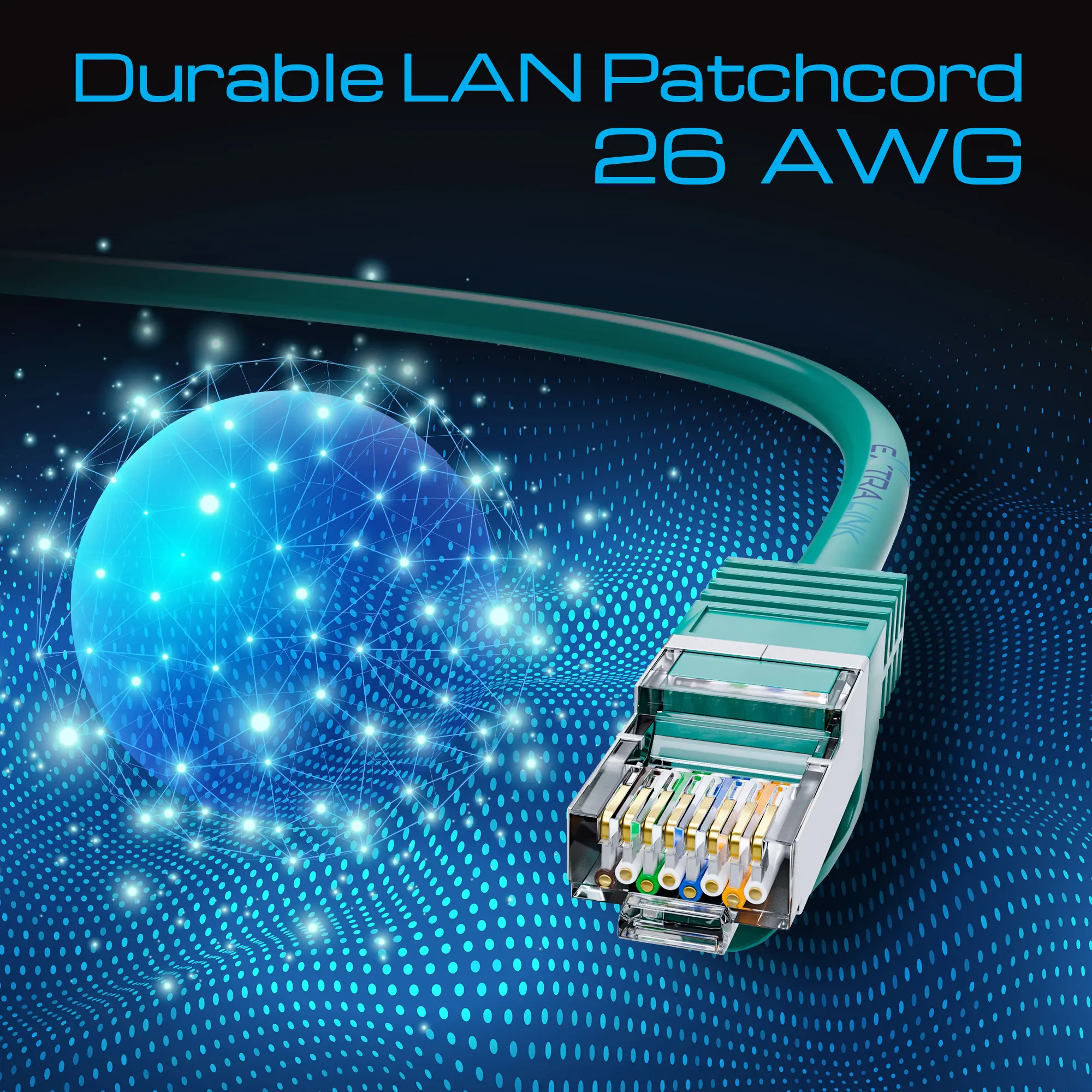 Extralink Kat.6 FTP 10m | LAN Patchcord | Copper twisted pair, 1Gbps, EXTRALINK EX.7713 5902560367713