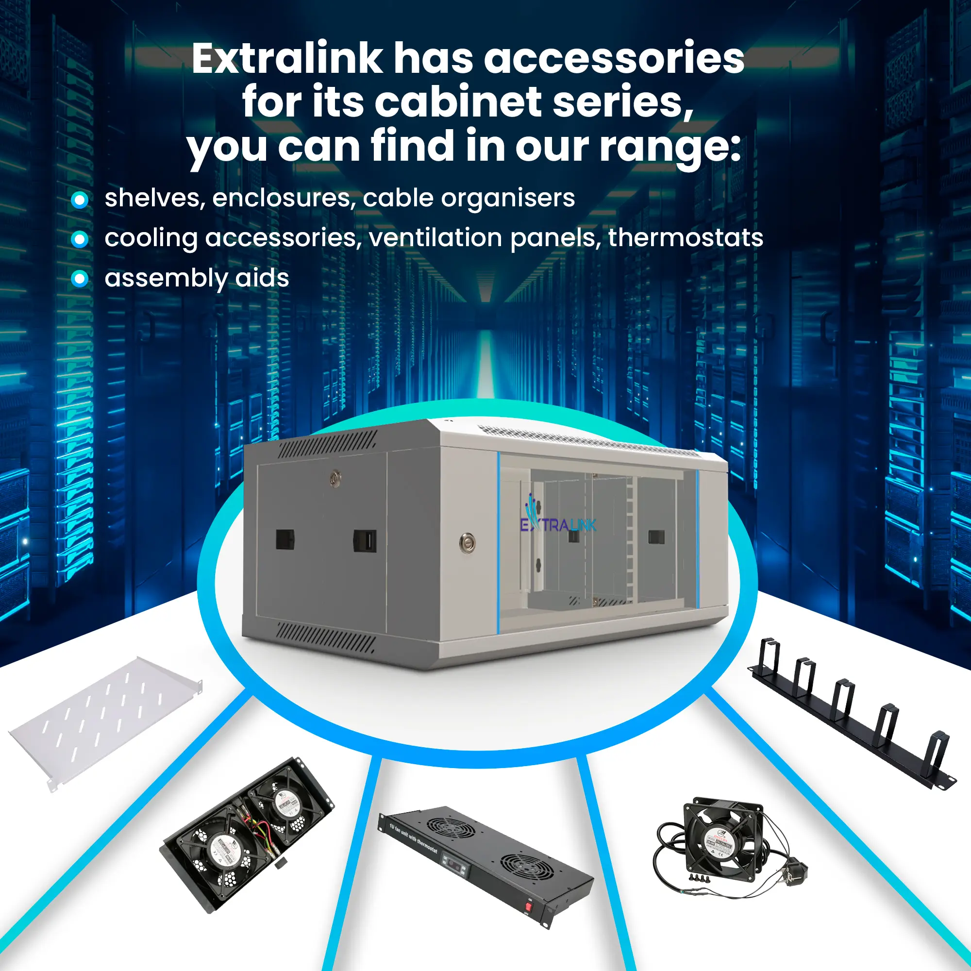 Extralink 6U 600x450 Gray | Rackmount cabinet | wall mounted, EXTRALINK EX.8550 5902560368550