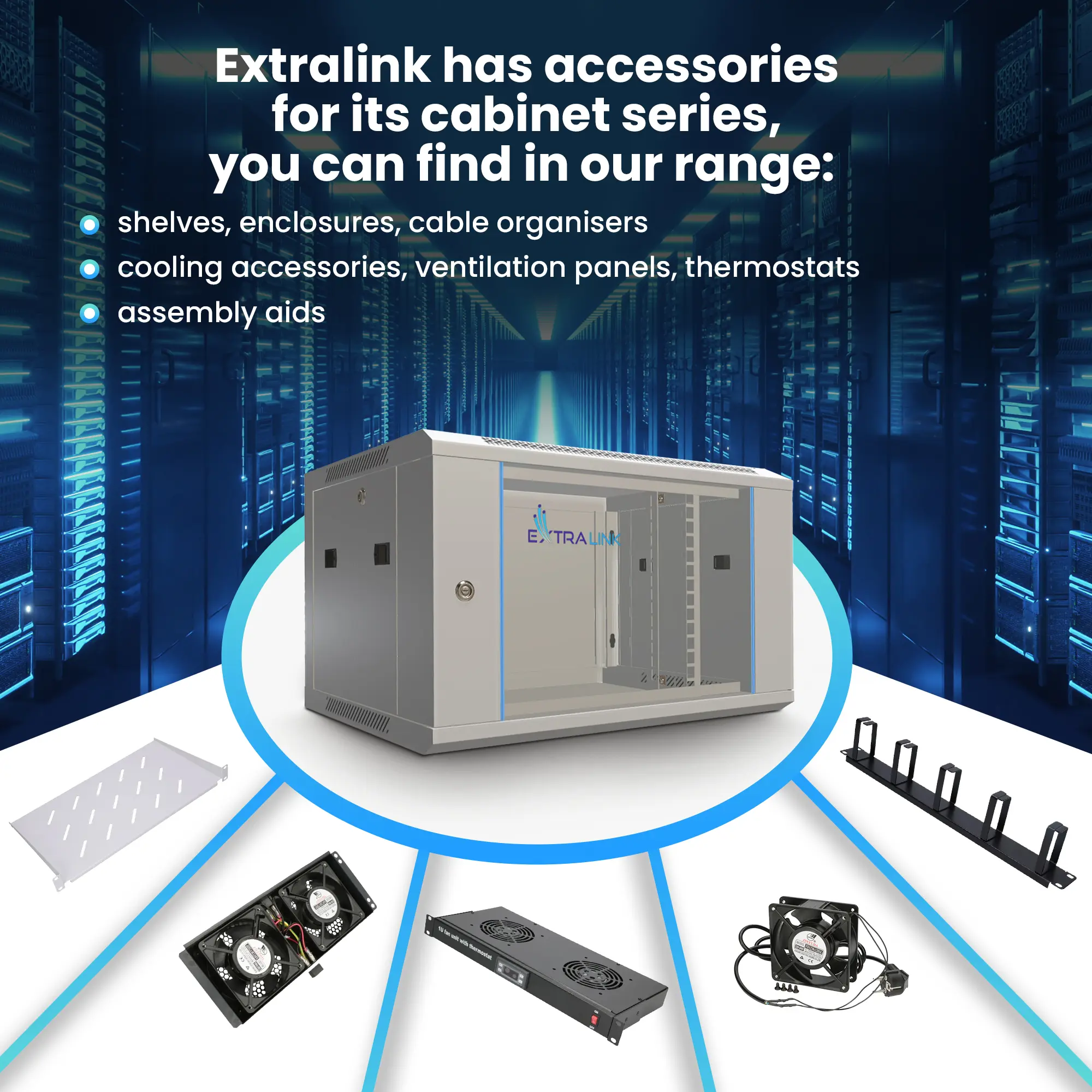 Extralink 6U 600x600 Gray | Rackmount cabinet | wall mounted, EXTRALINK EX.8567 5902560368567