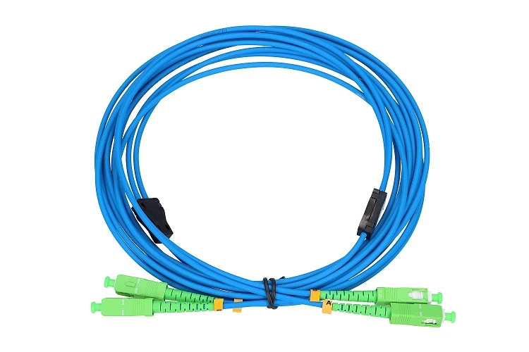 Extralink SC/APC-SC/APC | Patchcord | Armored, LSZH, Single Mode, Duplex, G652D, 3mm, 3m, EXTRALINK EX.8796