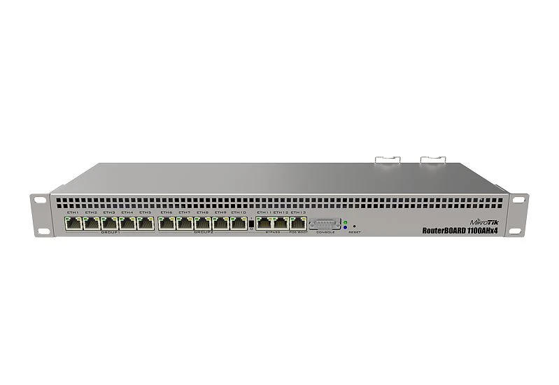 MikroTik RB1100AHx4 | Router | 13x RJ45 1000Mb/s, 1x microSD, 2x SATA 3, 2x M.2, MIKROTIK RB1100X4 4752224002662