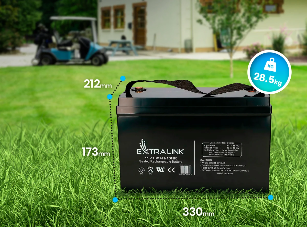 Extralink AGM 12V 100Ah | Accumulator | maintenance free, EXTRALINK EX.9786 5902560369786