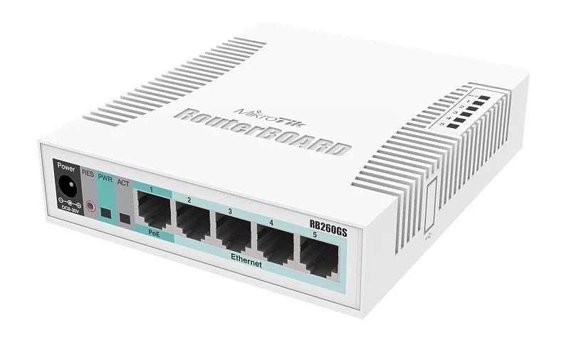 MikroTik CSS106-5G-1S | Switch | 5x RJ45 1000Mb/s, 1x SFP, MIKROTIK CSS106-5G-1S 4752224002310