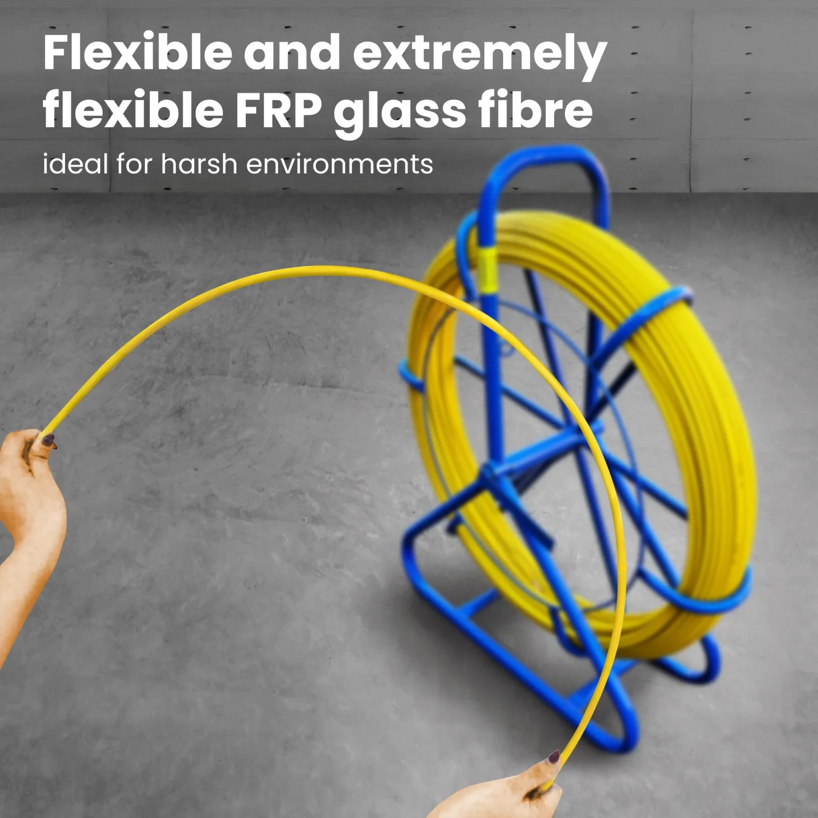 Extralink Pilot 4.5mm 100m | Cable pulling rod | glass fibre FRP, d. 4.5mm, l. 100m, yellow, EXTRALINK EX.16002 5903148916002