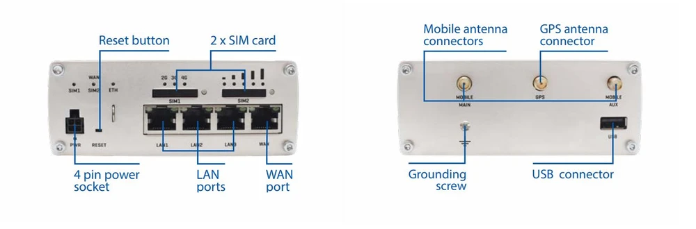 Teltonika RUTX09 | Industrial 4G LTE router | Cat 6, Dual Sim, 1x Gigabit WAN, 3x Gigabit LAN, TELTONIKA TELTONIKA RUTX09 RUTX09000000 4779027312460