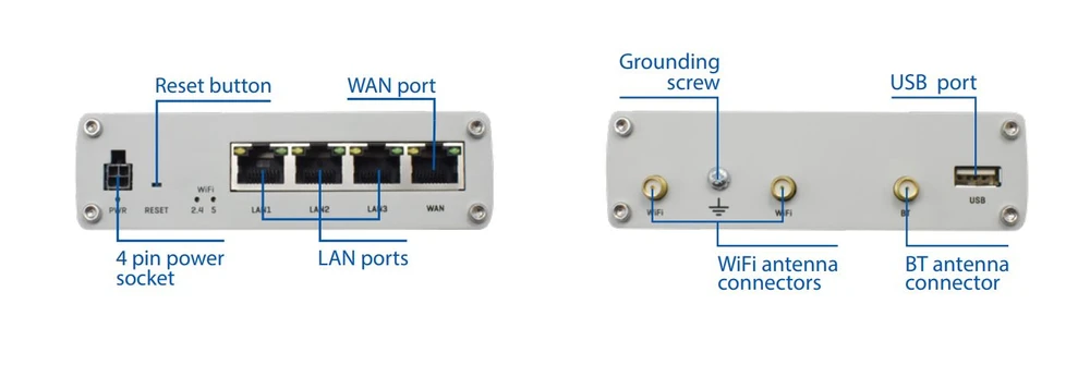 Teltonika RUTX10 | Wireless router | Wave 2 802.11ac, 867Mb/s, 4x RJ45 1Gb/s, TELTONIKA TELTONIKA RUTX10 RUTX10000000 4779027312453