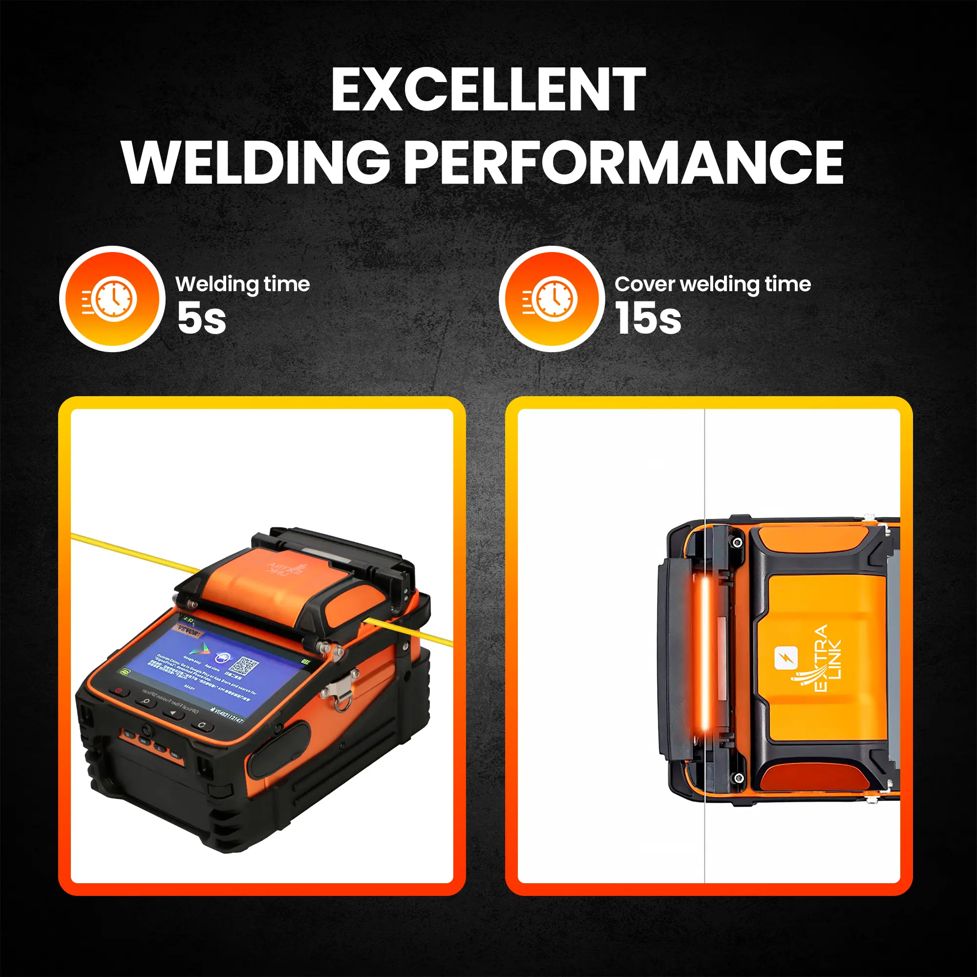 Extralink AI-9 | Fusion splicer | 7800mAh battery, LED lamp, LCD 5,1", EXTRALINK EX.16125 5903148916125