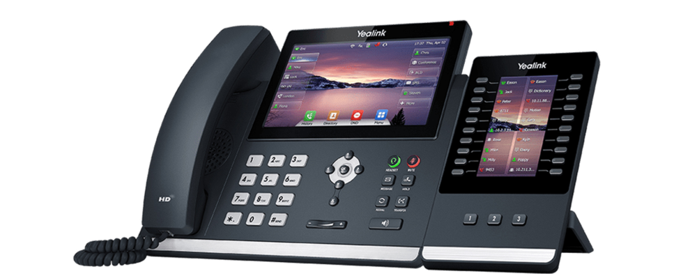 Yealink SIP-T48U | VoIP Phone | 2x RJ45 1000Mb/s, screen, PoE, USB, without power supply, YEALINK SIP-T48U 6938818304321