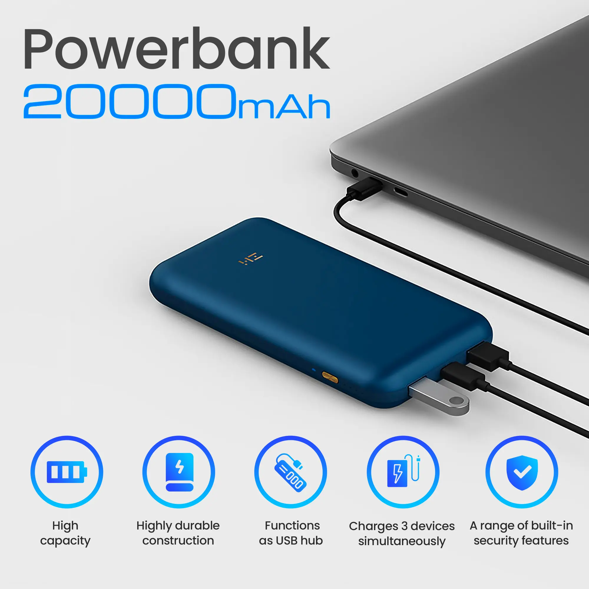 Extralink ZMI Pro 20000 Power bank QB823 | Powerbank | 20000 mAh, 65W, EXTRALINK QB823 PRO (EXTRALINK) 20000MAH 6934263402841