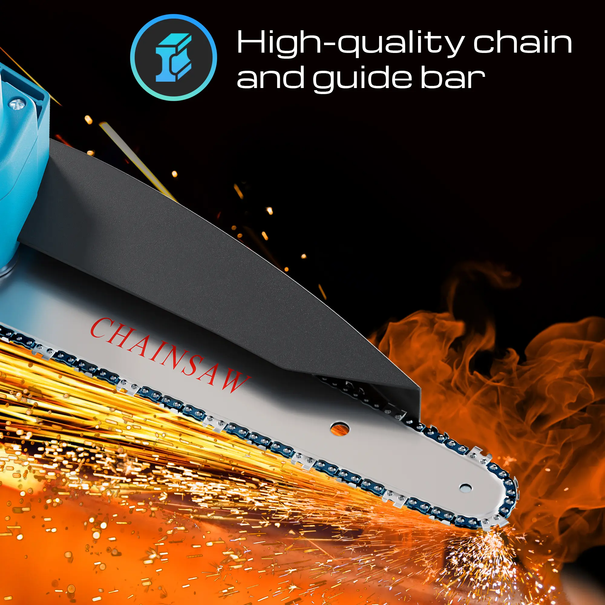 Extralink TM-107 | Mini electric chainsaw | 6 inch, 1.5 Ah battery, EXTRALINK EX.30332 5905090330332