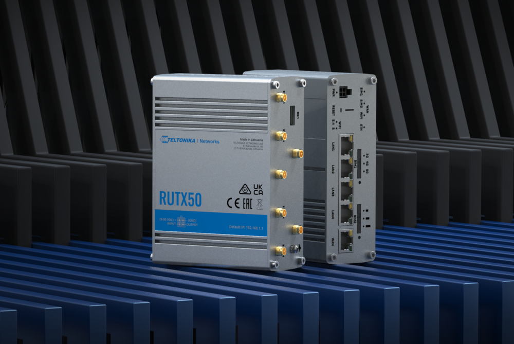 Teltonika RUTX50 | Industrial router | 5G, Wi-Fi 5, Dual SIM, 5x RJ45 1000Mb/s, TELTONIKA TELTONIKA RUTX50 000000 4779051840250
