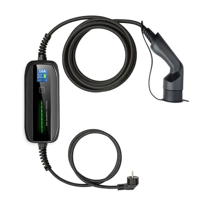 Extralink BS-PCD030 16A 3.6kW Schuko | Portable electric car charger | 1 phase, 5.5m, LCD display, IP67, EXTRALINK EX.31865 5905090331865