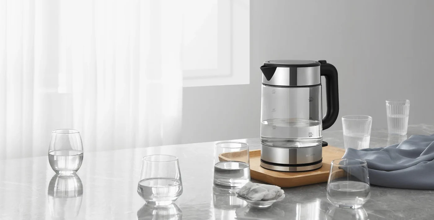 Xiaomi Electric Glass Kettle EU | Electric kettle | Glass, illuminated, 1.7L, 2200W, XIAOMI ELECTRIC GLASS KETTLE EU 6941812734339