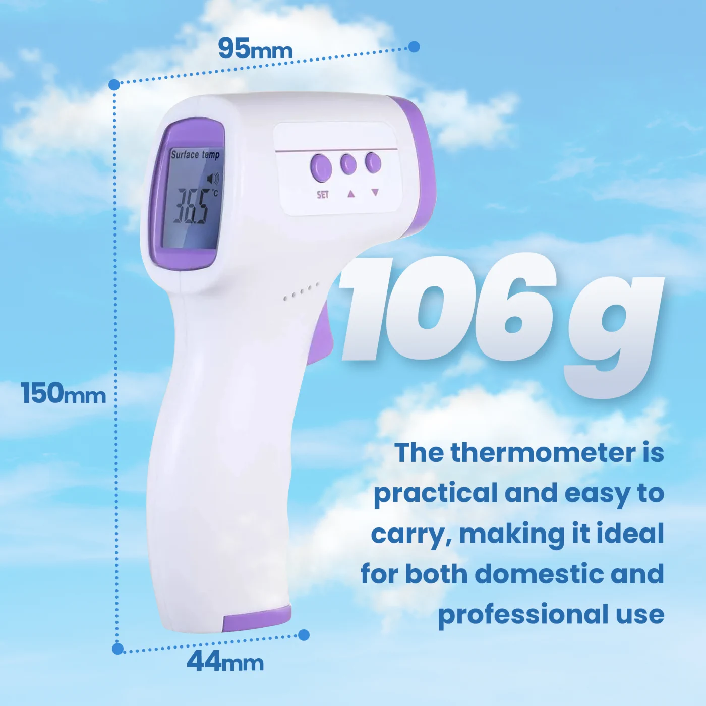 EXTRALINK SMARTLIFE THERMOMETER INFRARED T003 PISTOLET, EXTRALINK EX.31689 5906168631689