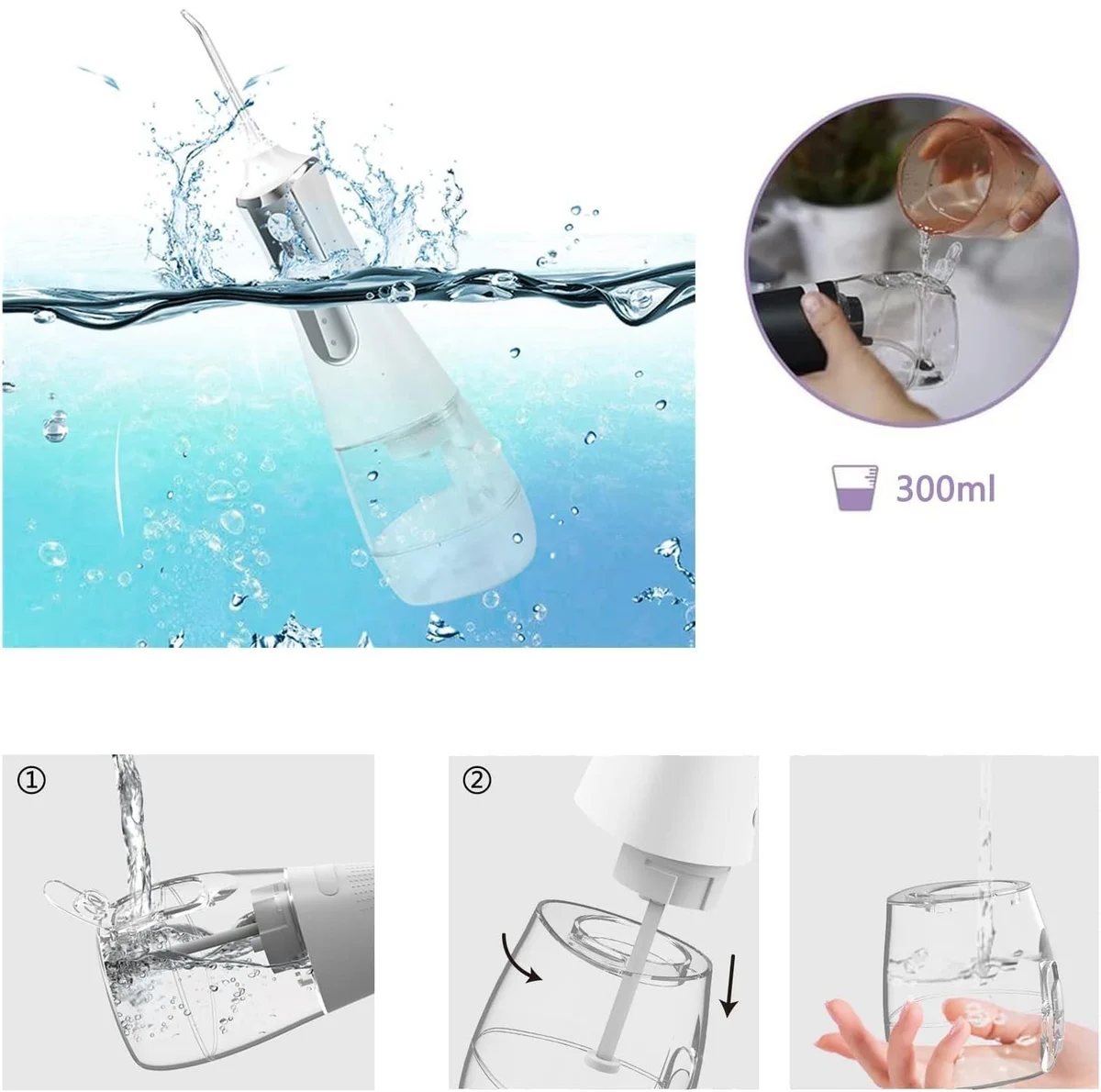 EXTRALINK BEAUTY SMARTLIFE INTELLIGENT WATER FLOSSER L10 WHITE, EXTRALINK EX.32228 5906168632228