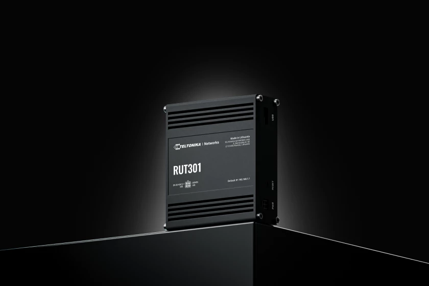 Teltonika RUT301 | Industrial router | 5x RJ45 100Mb/s, USB 2.0, IP30, TELTONIKA TELTONIKA RUT301000000 4779051840786