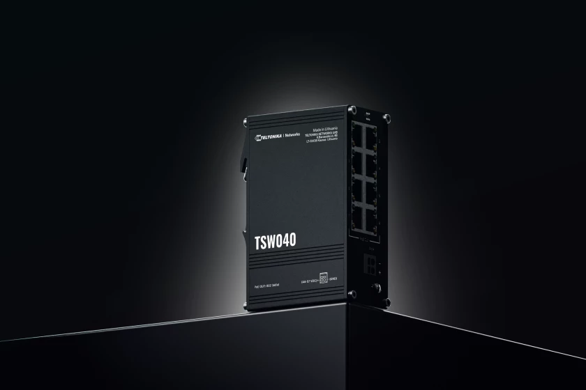 Teltonika TSW040 | Switch | 8x RJ45 100Mb/s PoE, 240W, IP30, TELTONIKA TELTONIKA TSW040000000