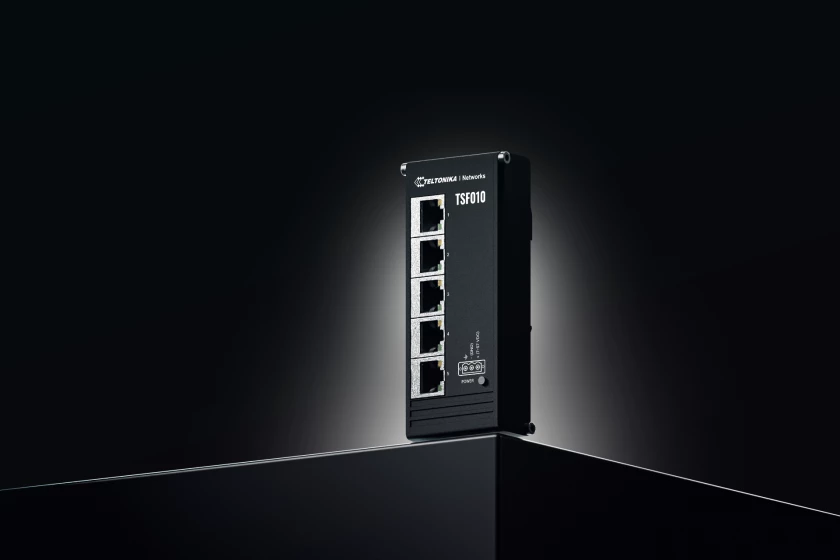 Teltonika TSF010 | Switch | 5x RJ45 100Mb/s, IP30, TELTONIKA TELTONIKA TSF010000000 4779051841356