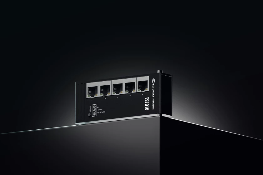 Teltonika TSF010 | Switch | 5x RJ45 100Mb/s, IP30, TELTONIKA TELTONIKA TSF010000000 4779051841356